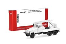 Herpa 014205 - H0 - IFA G5 Kran-LKW 3a - weiß - Bausatz